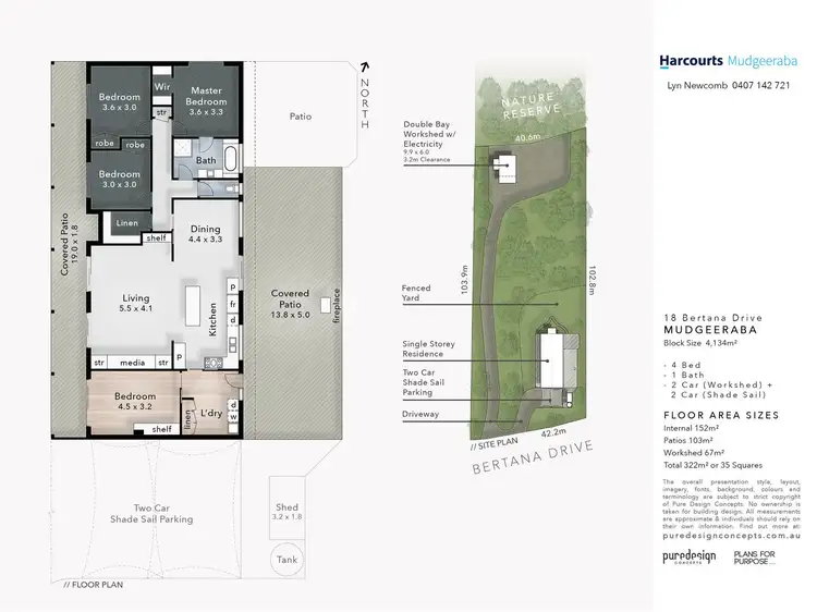 Floorplan of Homely house listing, 18 Bertana Drive, Mudgeeraba QLD 4213
