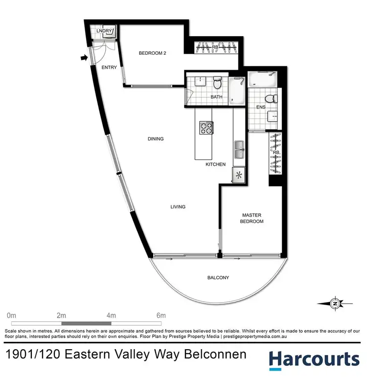 Floorplan of Homely apartment listing, 1901/120 Eastern Valley Way, Belconnen ACT 2617