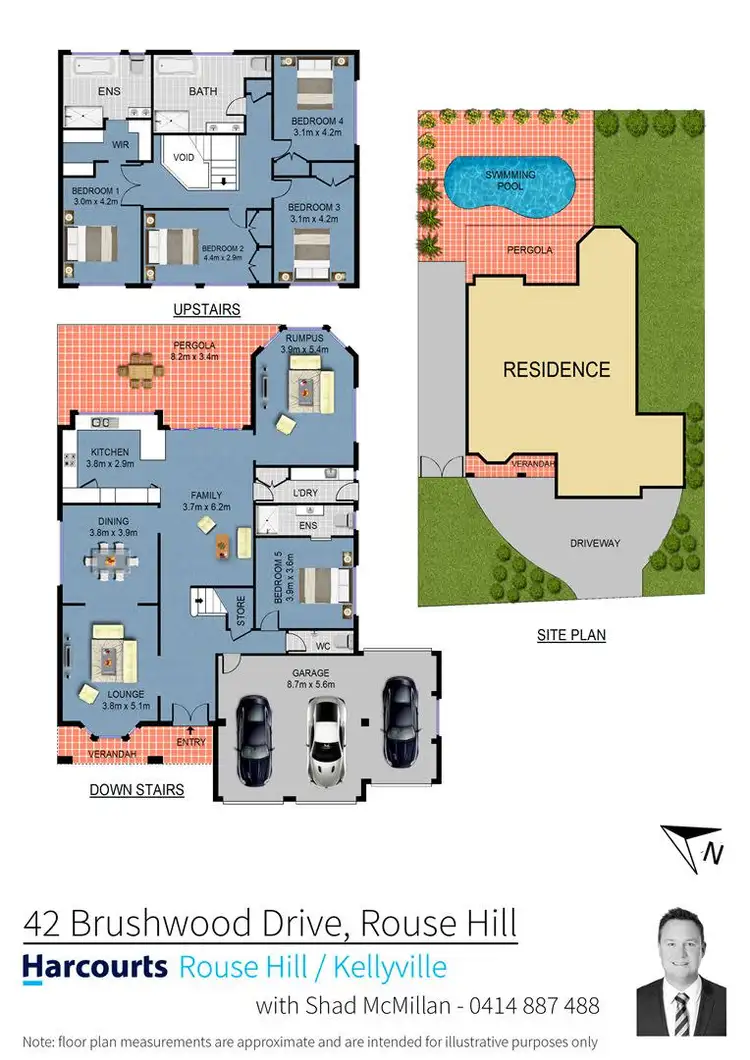 Floorplan of Homely house listing, 42 Brushwood Drive, Rouse Hill NSW 2155