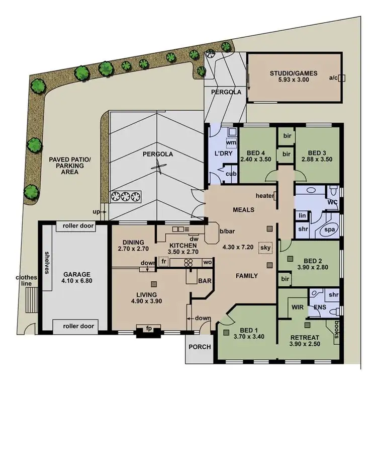 Floorplan of Homely house listing, 48 Wickham Road, Happy Valley SA 5159