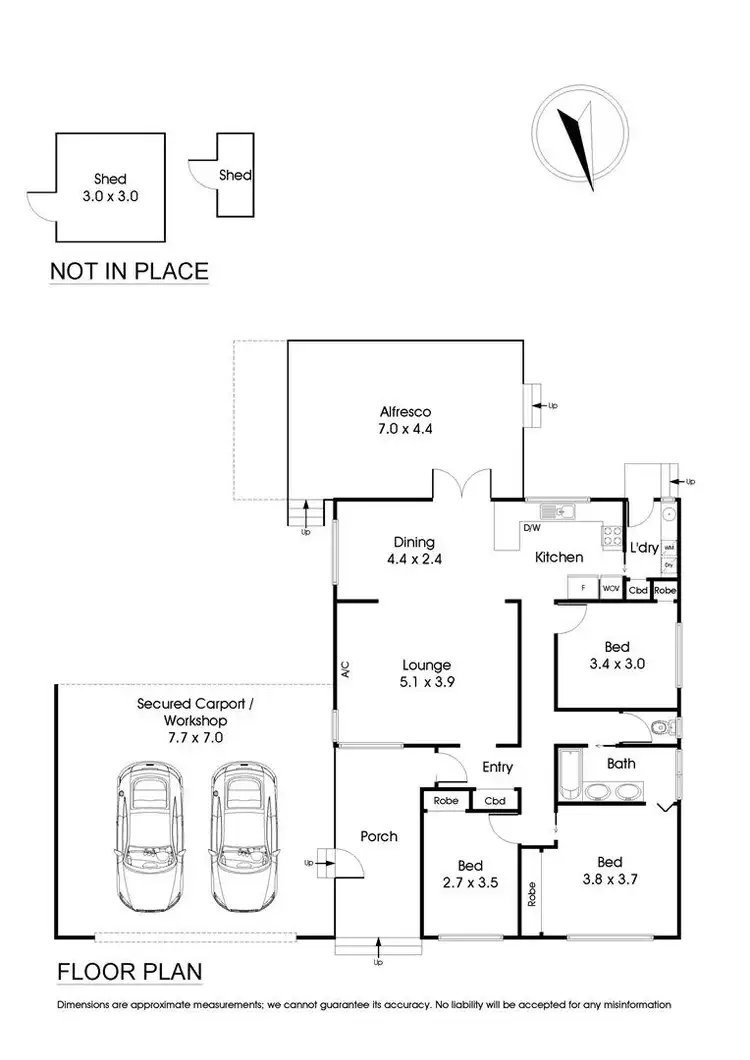 Floorplan of Homely house listing, 13 Courtney Square, Wantirna VIC 3152