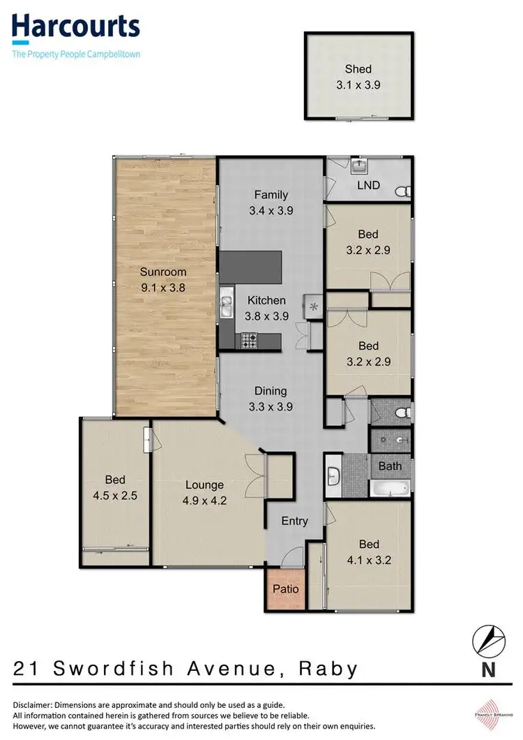Floorplan of Homely house listing, 21 Swordfish Avenue, Raby NSW 2566