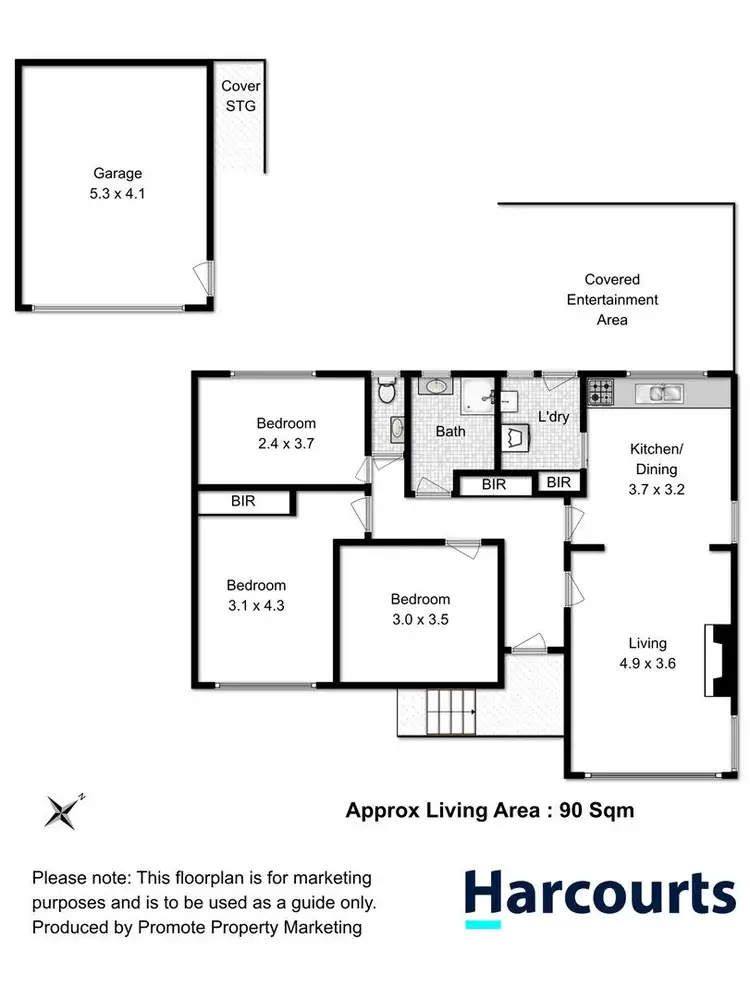 Floorplan of Homely house listing, 12 Storey Place, Glenorchy TAS 7010