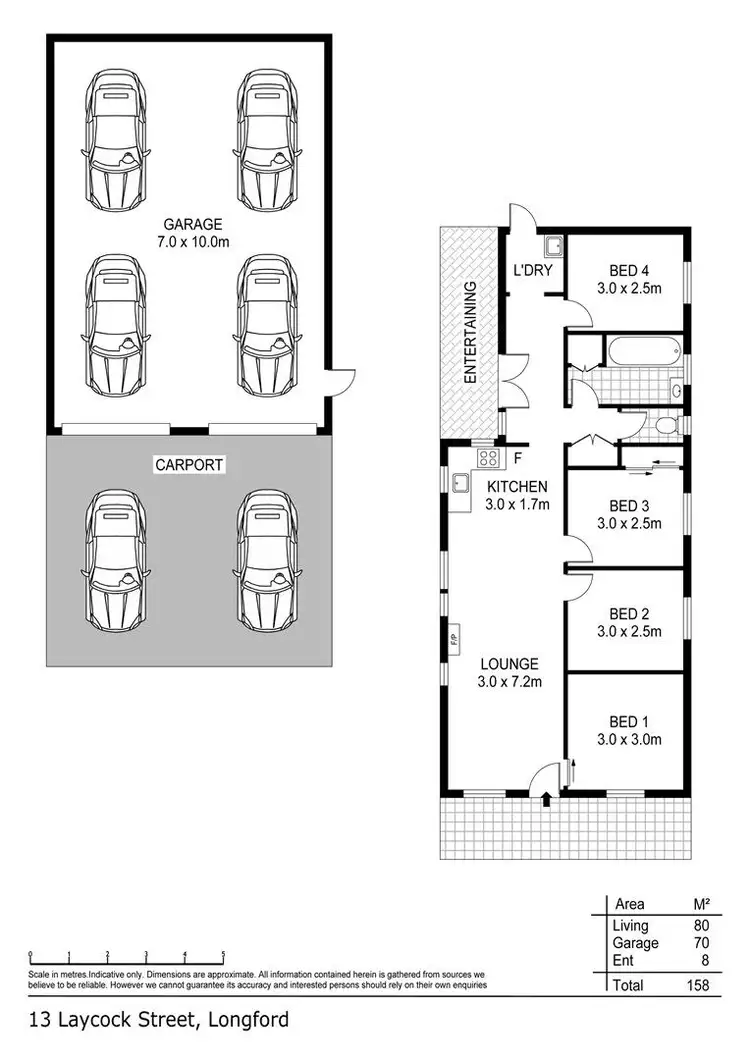 Floorplan of Homely house listing, 13 Laycock Street, Longford TAS 7301