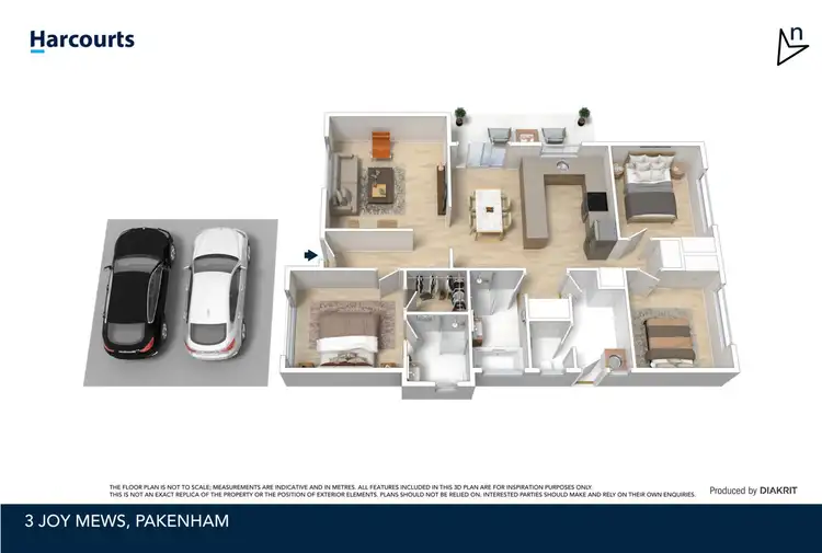 Floorplan of Homely house listing, 3 Joy Mews, Pakenham VIC 3810