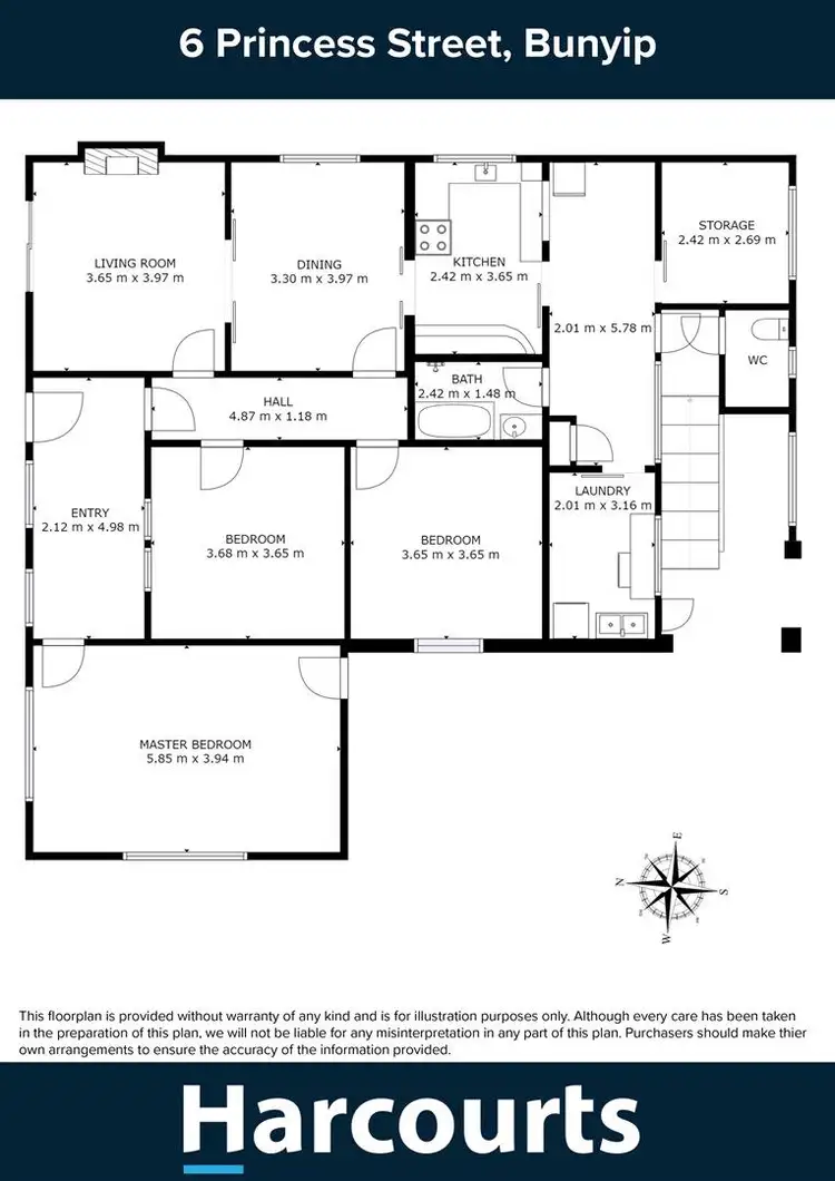 Floorplan of Homely house listing, 6 Princess Street, Bunyip VIC 3815