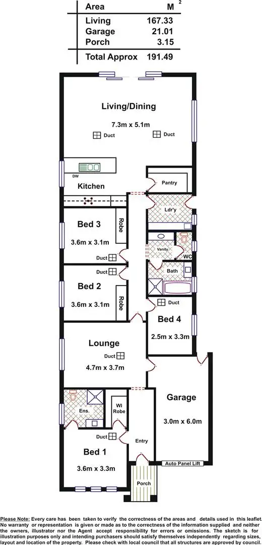 Floorplan of Homely house listing, 34 Dobson Drive, Pooraka SA 5095