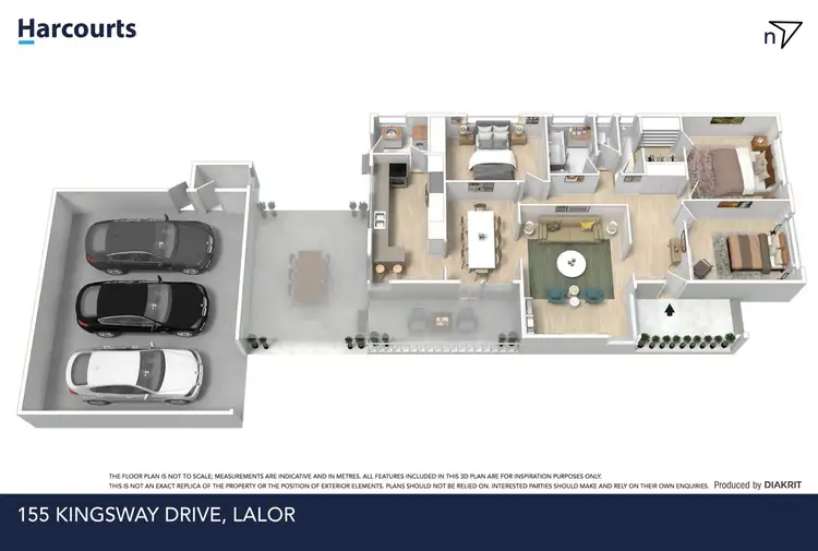 Floorplan of Homely house listing, 155 Kingsway Drive, Lalor VIC 3075