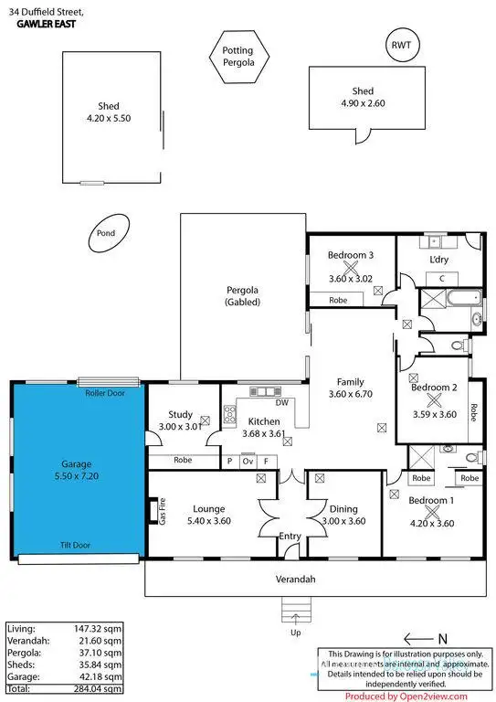 Floorplan of Homely house listing, 34 Duffield St, Gawler East SA 5118