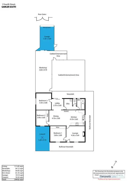 Floorplan of Homely house listing, 1 Fourth Street, Gawler South SA 5118