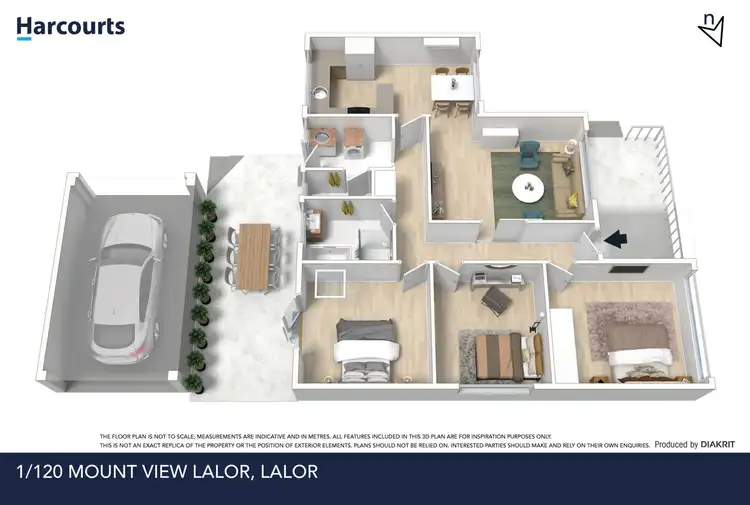 Floorplan of Homely unit listing, 1/120 Mount View Road, Lalor VIC 3075
