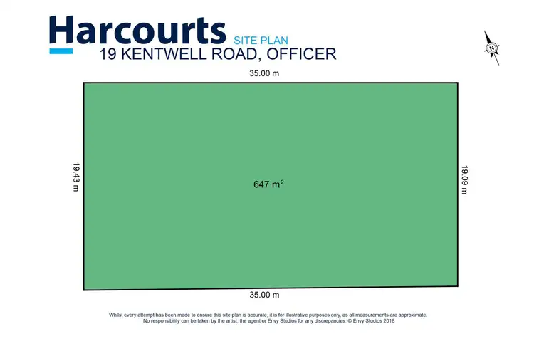 Floorplan of Homely land listing, 19 Kentwell Road, Officer VIC 3809