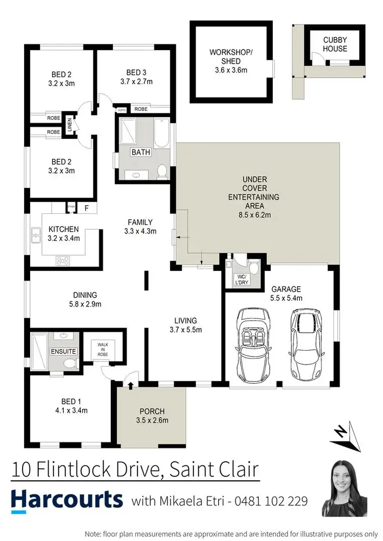 Floorplan of Homely house listing, 10 Flintlock Drive, St Clair NSW 2759