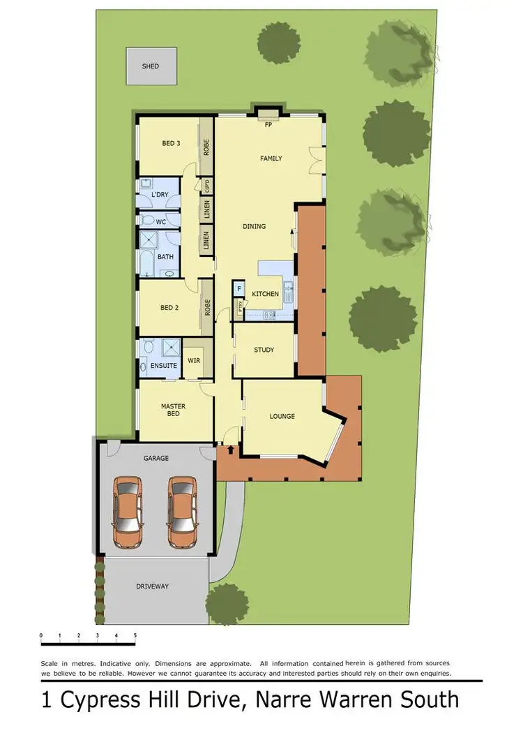 Floorplan of Homely house listing, 1 Cypress Hill Drive, Narre Warren South VIC 3805