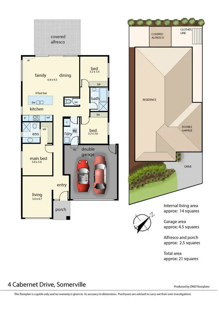 Floorplan of Homely house listing, 4 Cabernet Dve, Somerville VIC 3912