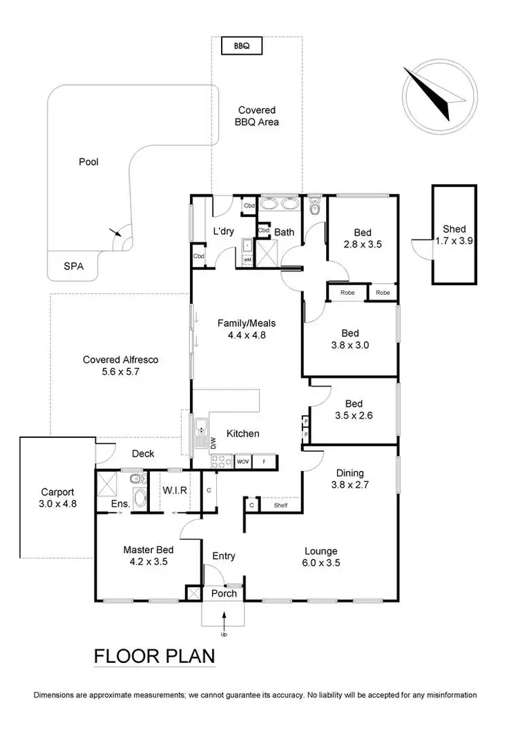 Floorplan of Homely house listing, 6 Burlington Crescent, Wantirna VIC 3152