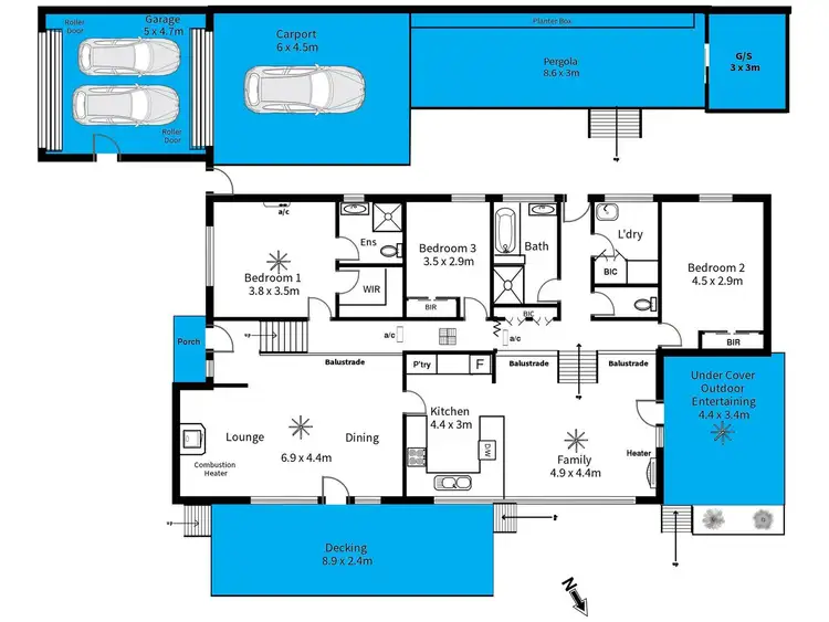 Floorplan of Homely house listing, 88 Bellaview Road, Flagstaff Hill SA 5159