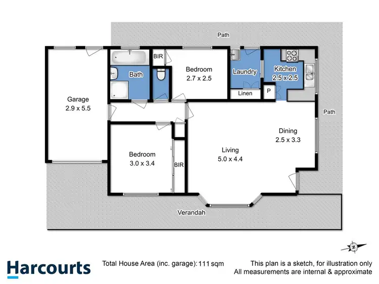 Floorplan of Homely unit listing, 3/2254 Channel Highway, Snug TAS 7054