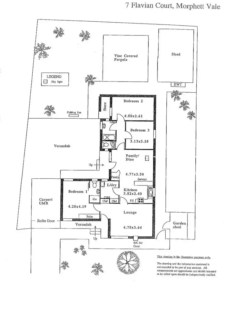 Floorplan of Homely house listing, 7 Flavian Crescent, Morphett Vale SA 5162
