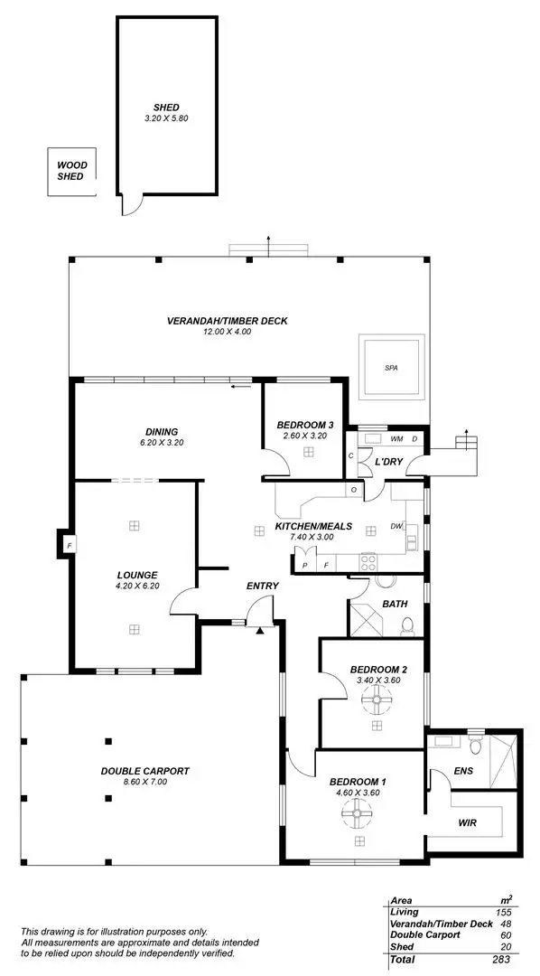 Floorplan of Homely house listing, 19 The Grove, Lower Mitcham SA 5062