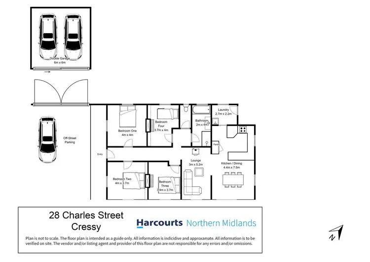 Floorplan of Homely house listing, 28 Charles Street, Cressy TAS 7302