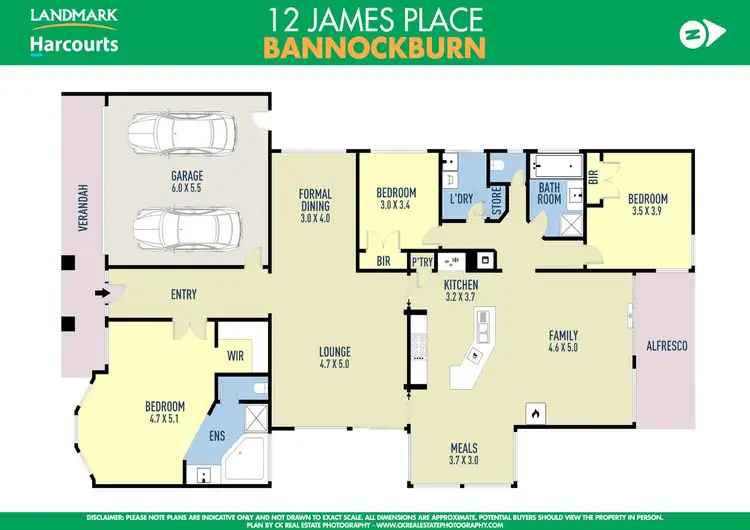 Floorplan of Homely house listing, 12 James Place, Bannockburn VIC 3331