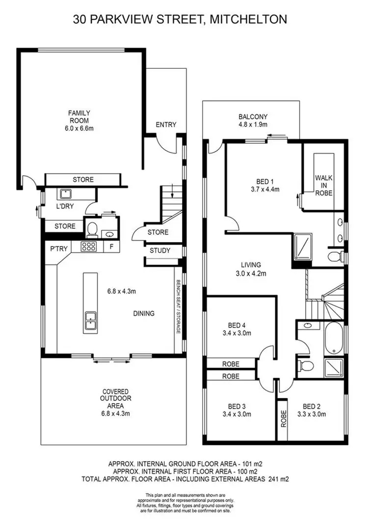 Floorplan of Homely house listing, 30 Parkview Street, Mitchelton QLD 4053