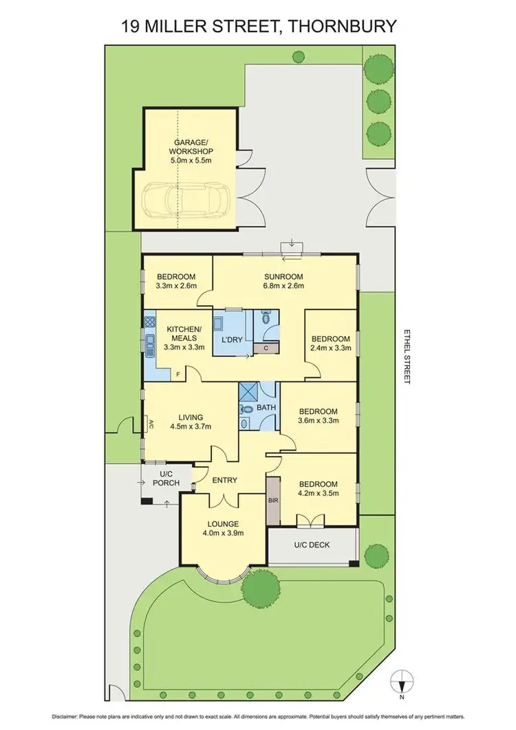 Floorplan of Homely house listing, 19 Miller St, Thornbury VIC 3071