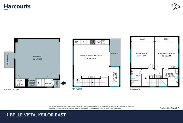 Floorplan of Homely townhouse listing, 11 Belle Vista, Keilor East VIC 3033