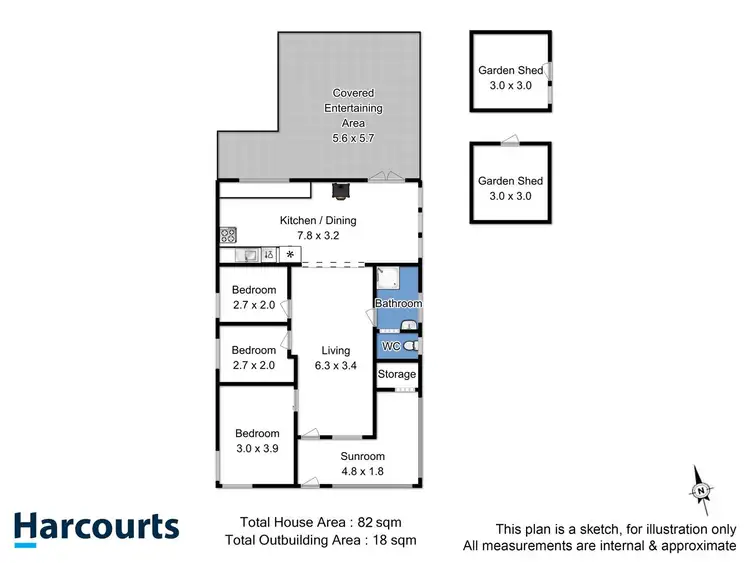 Floorplan of Homely house listing, 8 Gourlay Street, Blackmans Bay TAS 7052