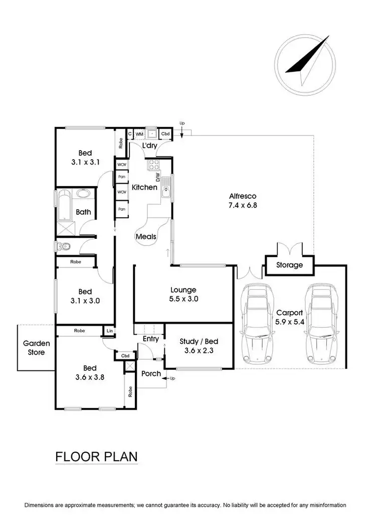 Floorplan of Homely house listing, 5 Attenborough Square, Wantirna VIC 3152
