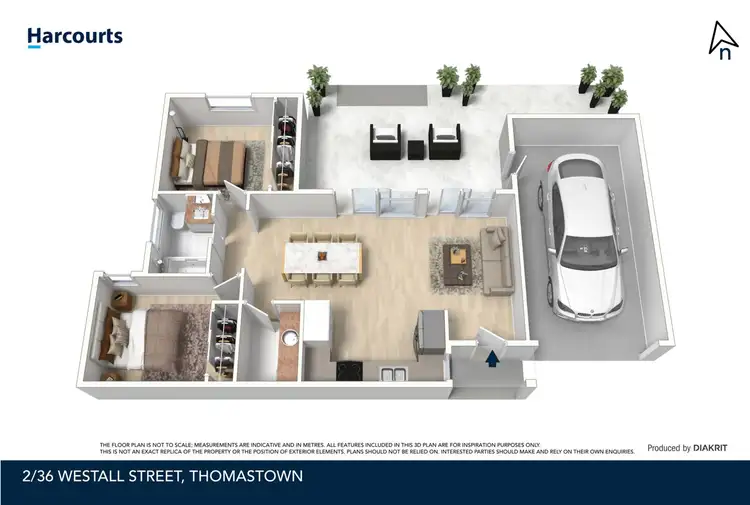 Floorplan of Homely unit listing, 2/36 Westall Street, Thomastown VIC 3074