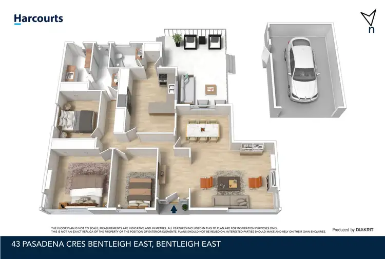 Floorplan of Homely house listing, 43 Pasadena Cres, Bentleigh East VIC 3165