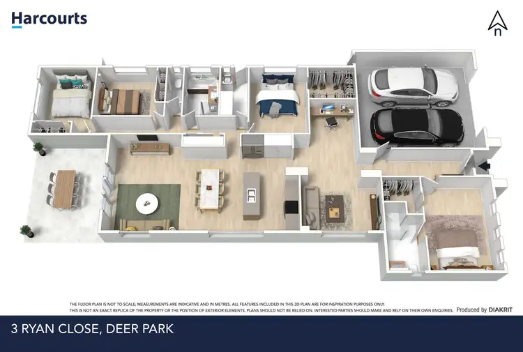 Floorplan of Homely house listing, 3 Ryan Close, Deer Park VIC 3023