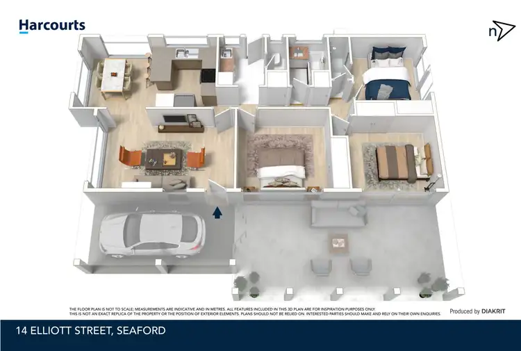 Floorplan of Homely house listing, 14 Elliott Street, Seaford VIC 3198