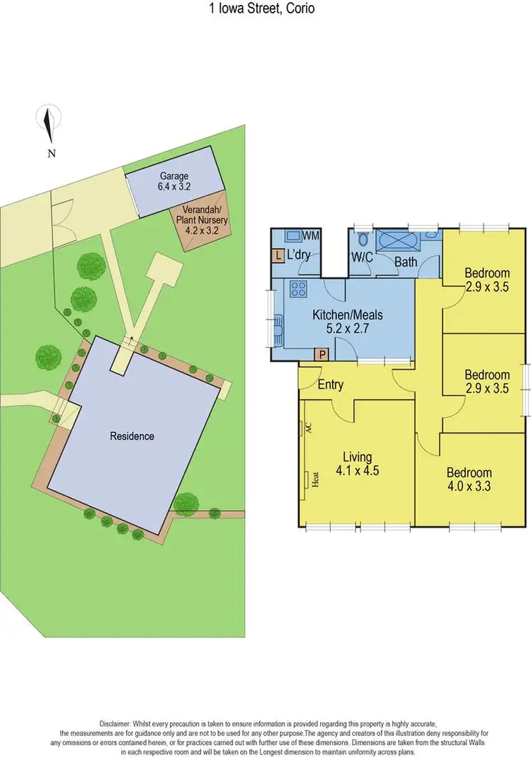 Floorplan of Homely house listing, 1 Iowa Street, Corio VIC 3214