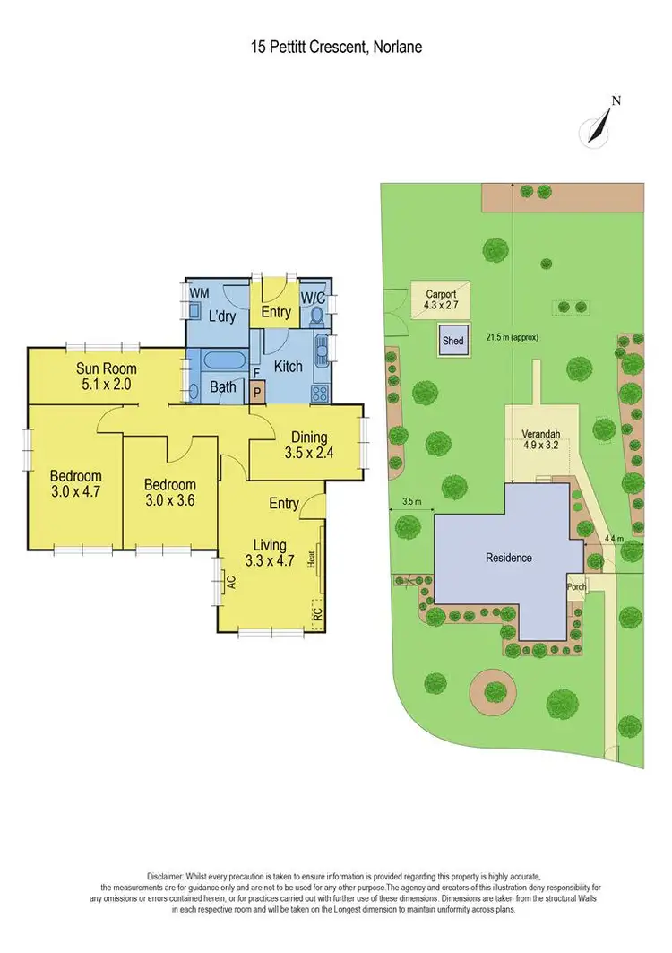 Floorplan of Homely house listing, 15 Pettitt Crescent, Norlane VIC 3214
