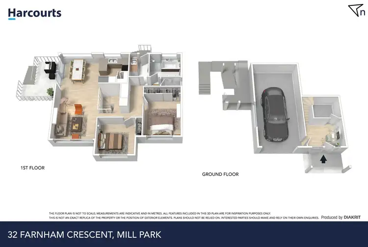Floorplan of Homely unit listing, 32 Farnham Crescent, Mill Park VIC 3082