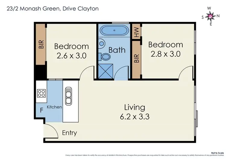 Floorplan of Homely apartment listing, 23/2 Monash Green Drive, Clayton VIC 3168