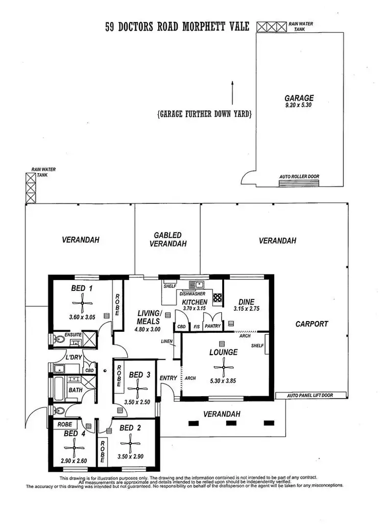 Floorplan of Homely house listing, 59 Doctors Road, Morphett Vale SA 5162