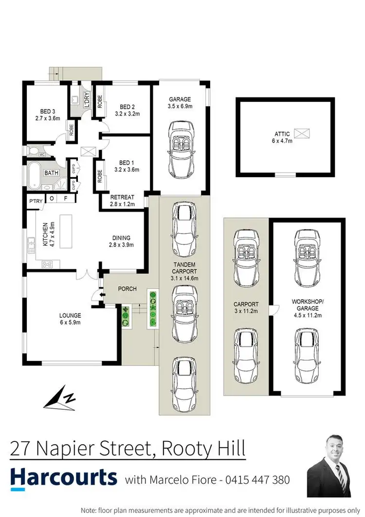 Floorplan of Homely house listing, 27 Napier Street, Rooty Hill NSW 2766