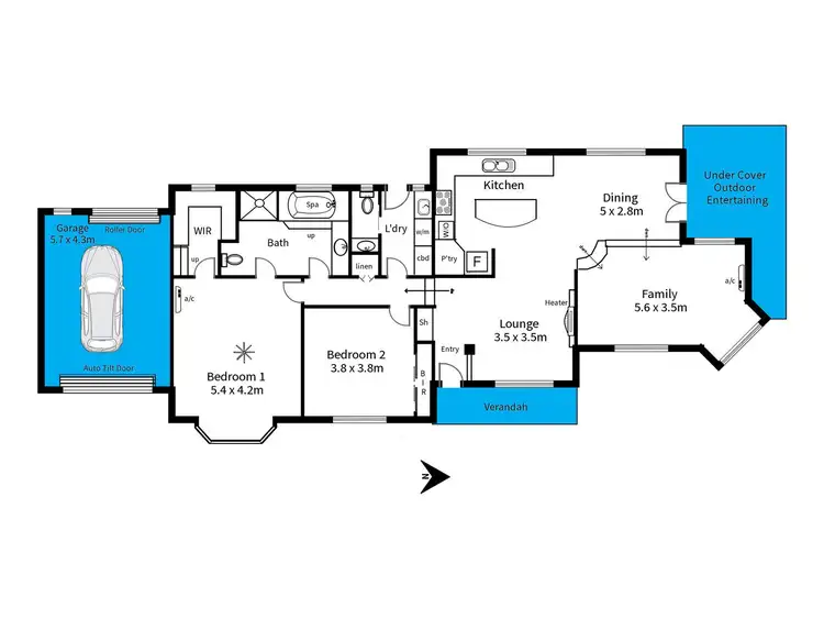 Floorplan of Homely house listing, 10 Thalassa Mews, Aberfoyle Park SA 5159