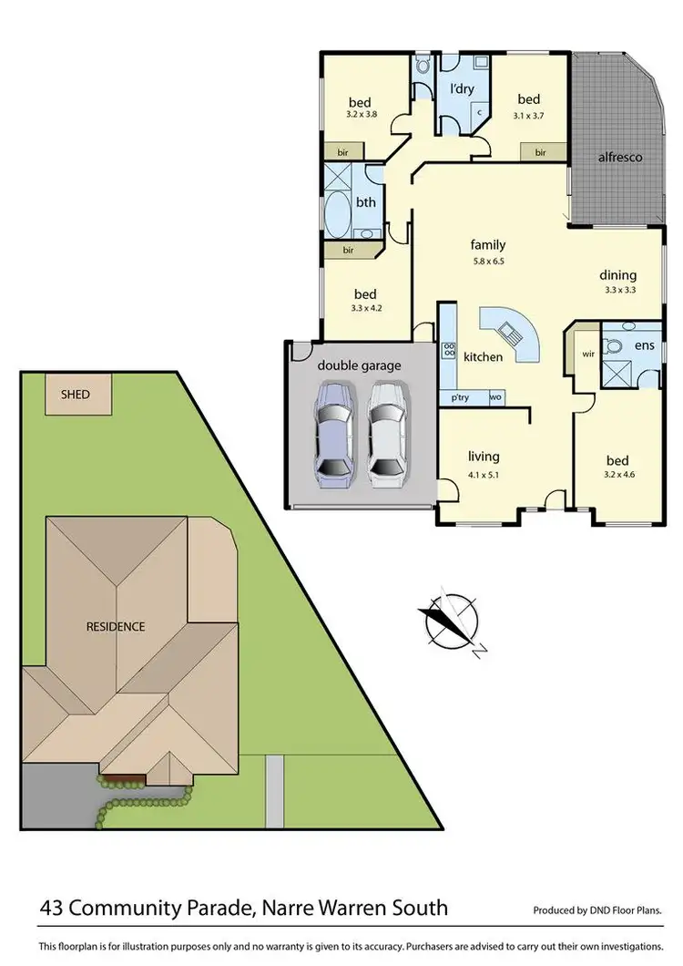 Floorplan of Homely house listing, 43 Community Parade, Narre Warren South VIC 3805