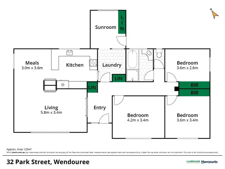 Floorplan of Homely house listing, 32 Park Street, Wendouree VIC 3355