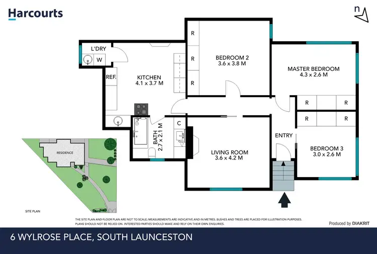Floorplan of Homely house listing, 6 Wylrose Place, South Launceston TAS 7249