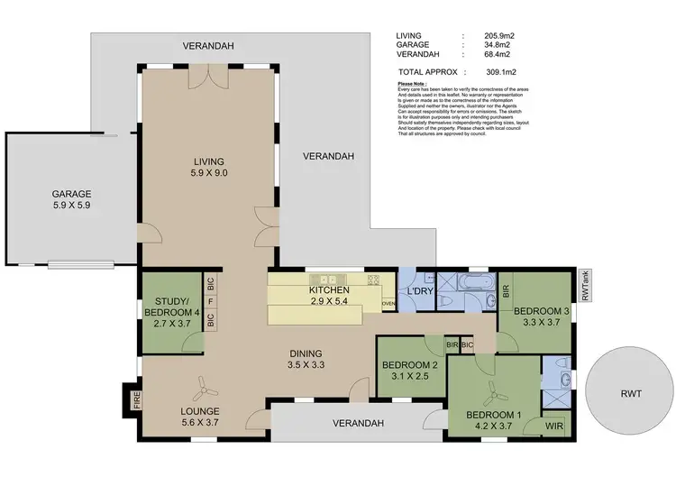 Floorplan of Homely rural property listing, 41 Watts Road, Brukunga SA 5252