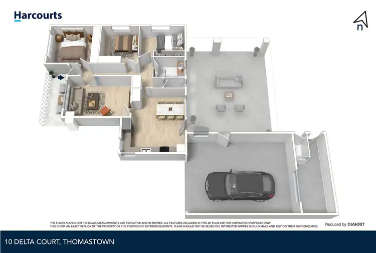 Floorplan of Homely house listing, 10 Delta Court, Thomastown VIC 3074