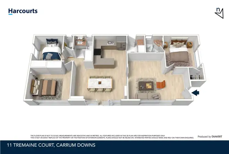 Floorplan of Homely house listing, 11 Tremaine Court, Carrum Downs VIC 3201