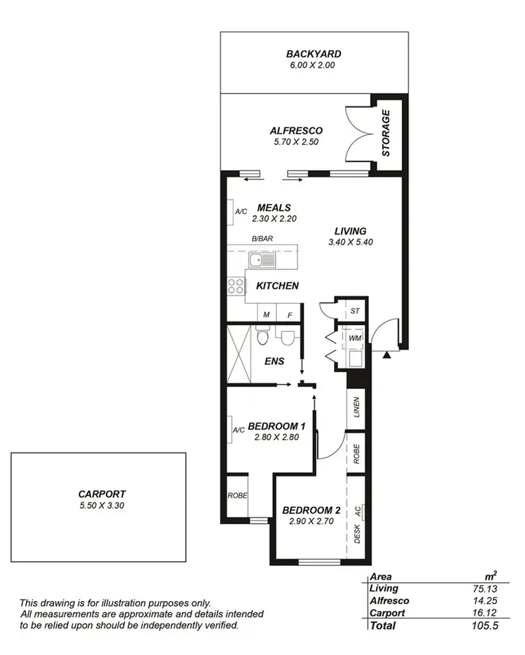 Floorplan of Homely apartment listing, 6/3 Alexander Lane, Marden SA 5070