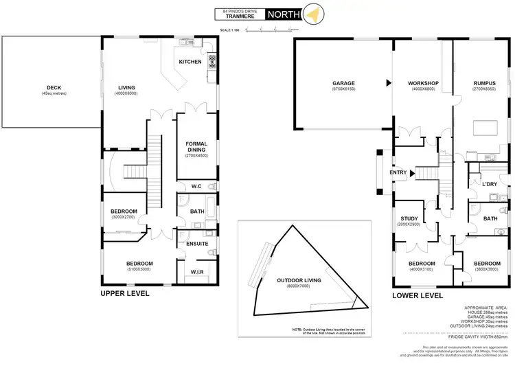 Floorplan of Homely house listing, 84 Pindos Drive, Tranmere TAS 7018